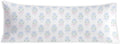 Coquette Pink and Blue Bow Hydrangea Floral 20x54 Body Pillow Cover, Coastal Grandma Decor, Cottagecore Blue and Green Botanical Flower…