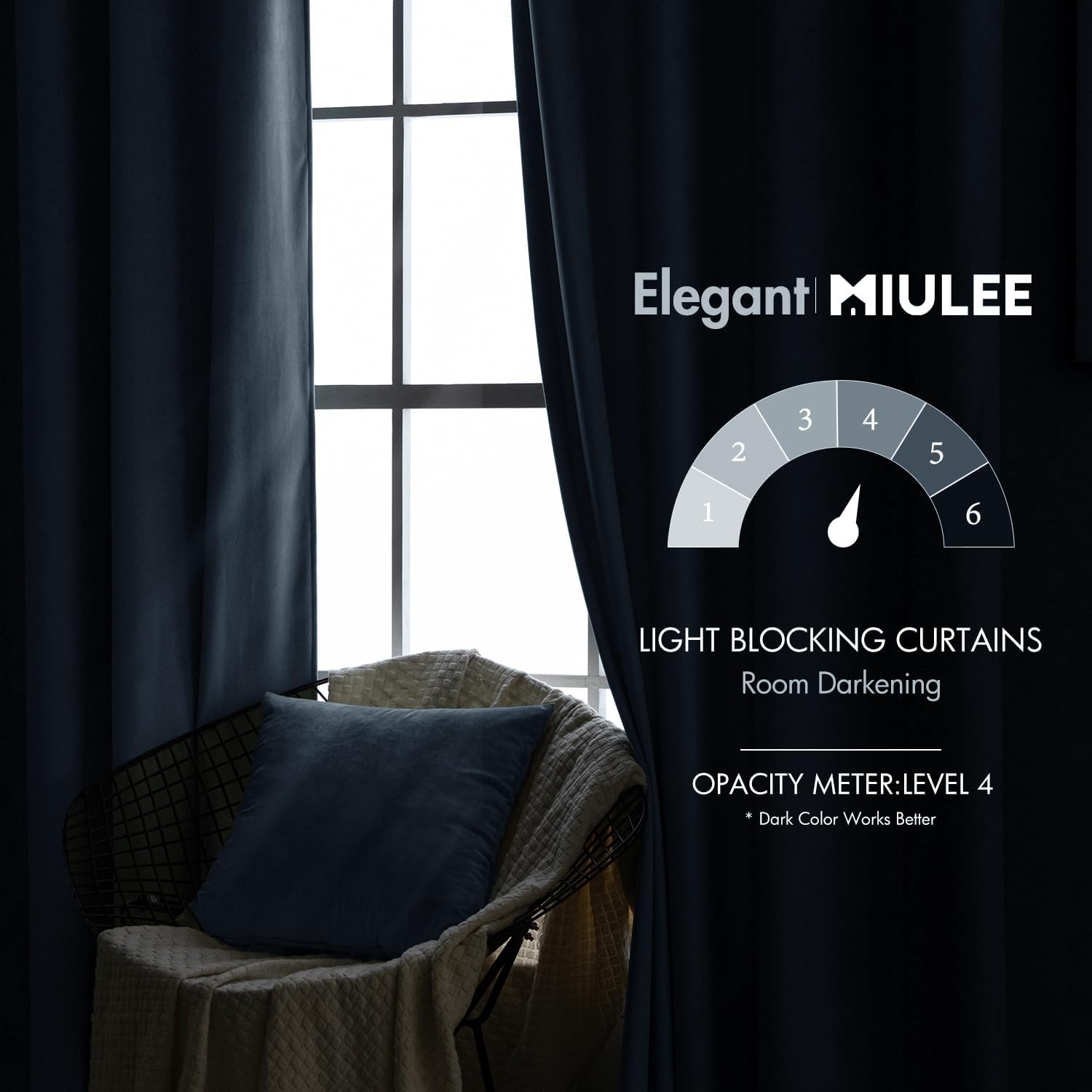 Miulee Velvet Curtains 96 inches - Luxury Blackout Curtains for Bedroom Living Room Thermal Insulated Super Soft Window Drapes Rod Pocket &…