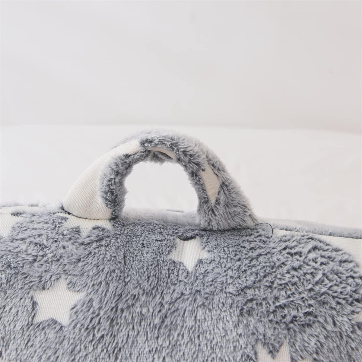 Holawakaka Glow in The Dark Reading Pillow for Sitting up in Bed Sofa Kids Teens, Luminous Moon Stars Backrest Pillow with Arms for Boys…