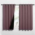 Nicetown Dry Rose 100% Blackout Lined Curtains, 2 Thick Layers Completely Blackout Window Treatment Thermal Insulated Drapes for Kitchen/Be…