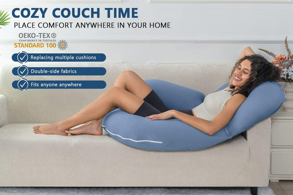 Insen Reading Pillow, Back Pillow for Sitting in Bed for Reading, Nurse & Relax, Reading Pillow for Adults, Moms & Kids, Sit Up Pillow for…
