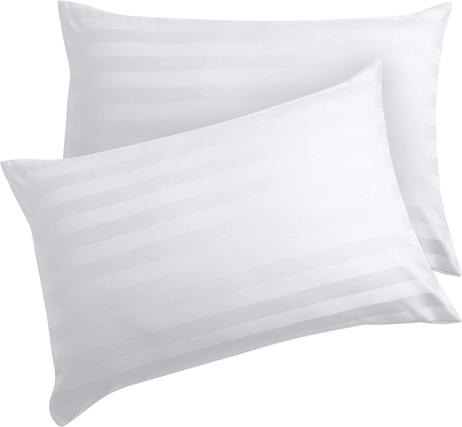 ShunjieHome 4 Pack 100% Egyptian Cotton King Pillow Protector with Hidden Zipper, 400 Thread Count Pillow Covers, Sateen Weave Cooling Bed…