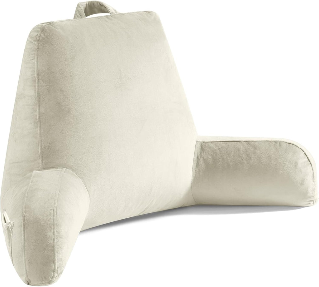 OAISZ Reading Pillow for Sitting in Bed Adult, Reading Pillow with Shredded Memory Foam, Bed Pillow with Washable Cover, Back Pillow…