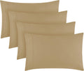 Mellanni Pillow Cases Set - 4 PC Iconic Collection Pillowcases - Hotel Luxury, Extra Soft, Cooling Pillow Covers - Wrinkle, Fade, Stain Res…