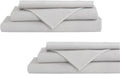 Linenhome Linen Home 2-Pack King Sheet Set, 100% Cotton Percale Bedding, 8-Piece Value Bundle, Deep Pocket Cooling Bed Sheets for Hot Sleep…