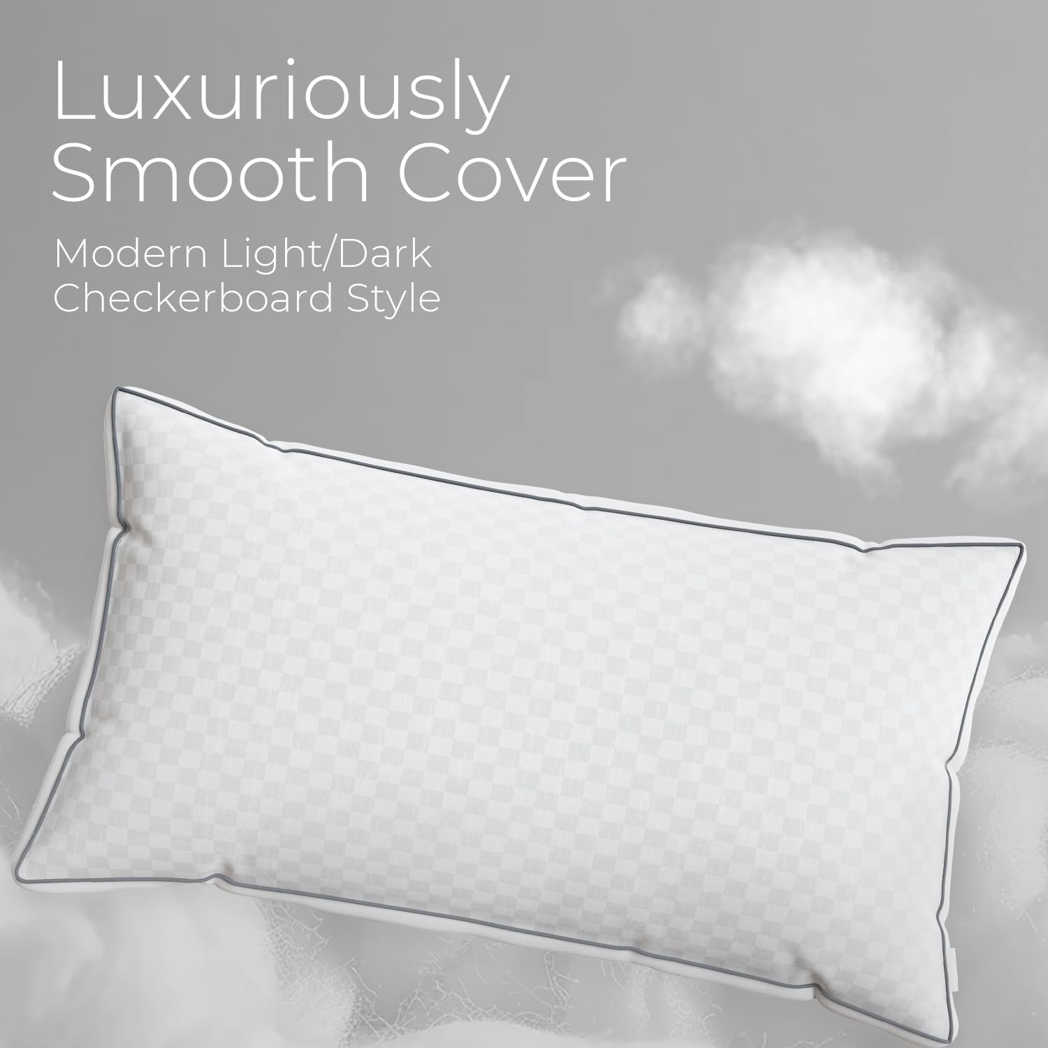 SweetNight King Size Pillows Set of 2, Bed Hotel Pillows, Almohadas para Dormir, Side Back Stomach Sleeper, Relief Neck, Head, Shoulder cot…