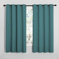 NICETOWN Bedroom Curtain Panels Blackout Draperies, Thermal Insulated Solid Grommet Blackout Curtains/Drapes (Sea Teal, One Pair, 55 by…