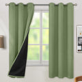 BGment Grass Green Blackout Curtains for Bedroom Spring Curtains for Living Room 63 Inch Length 2 Panels Set, Thermal Insulated Full Room D…