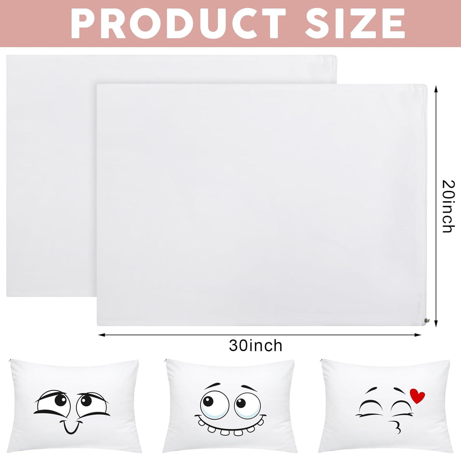Shimeyao 12 Pcs 20 x 30 Inch Zippered Pillow Protectors Bulk, Standard Size Bedding Pillow Cases, Soft Breathable Cotton Sateen Dust Protec…