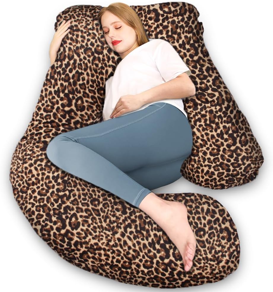 Chilling Home Pregnancy Pillow, U Shaped Pregnancy Pillows for Sleeping Full Body Pillow Maternity Pillow for Pregnant Women 58 inch…