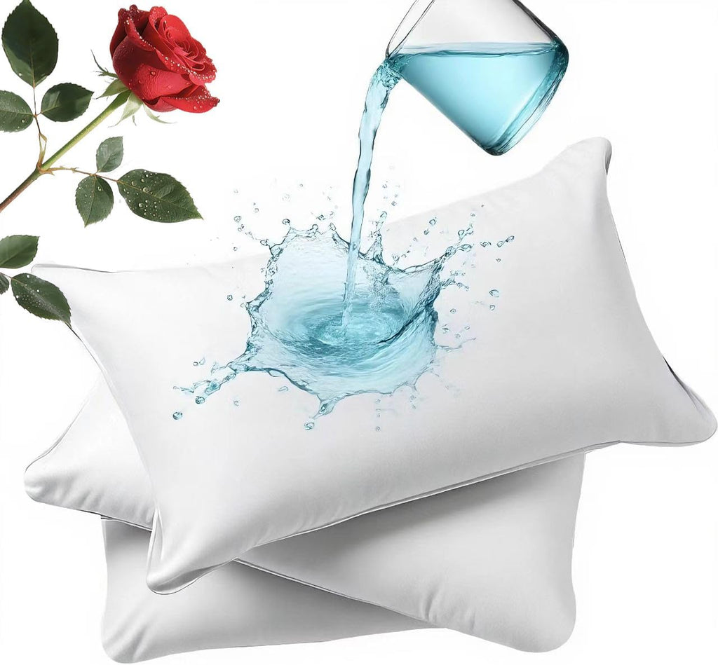 Waterproof Pillow Protectors 8 Pack King 20x38 Inches with Hidden Zipper Dust Moisture Sweat Proof Pillow Case Cover Protector Soft…