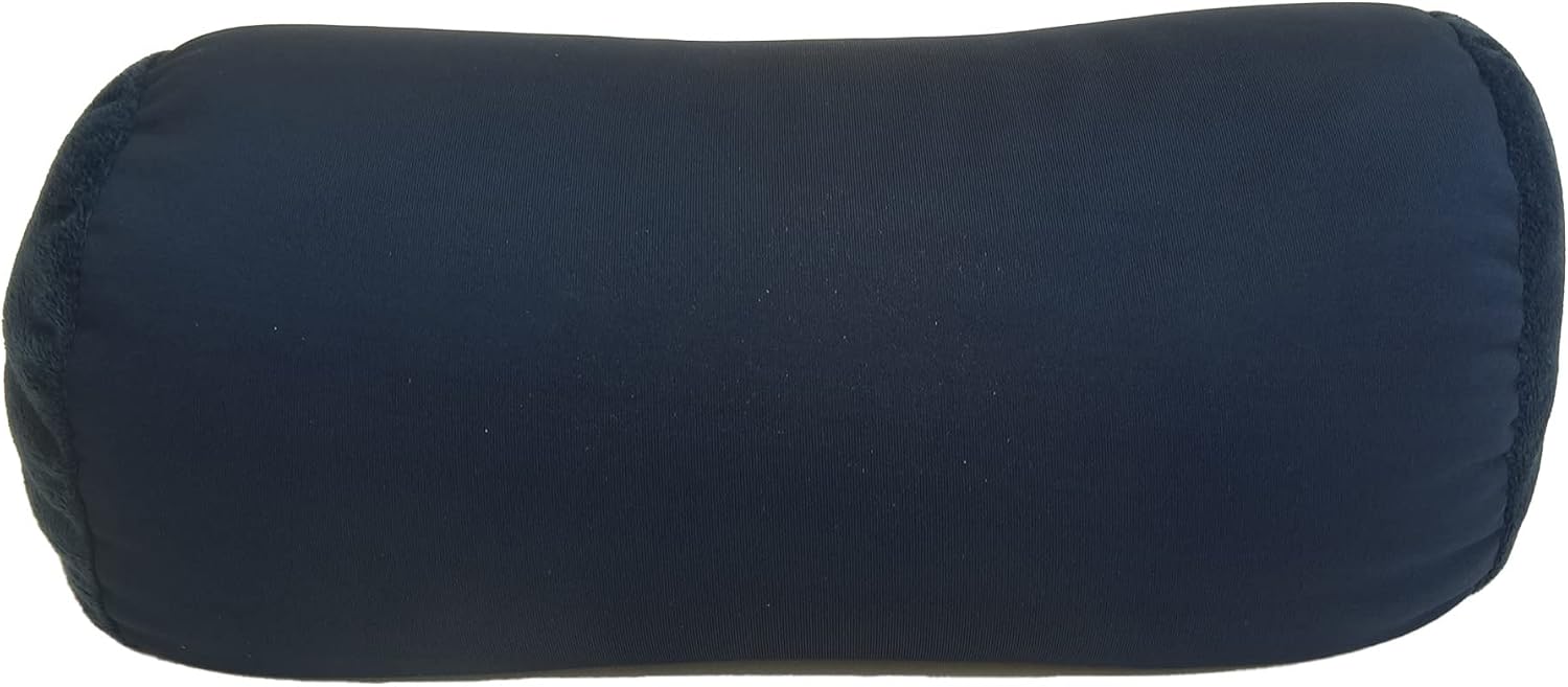 Wolf Essentials Microbead Bolster Tube Travel Pillow - Compact Neck Roll Pillow for Airplane, Car, or Home - Soft Lumbar Support Pillow…