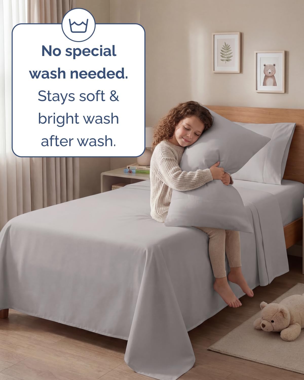 Twin 4 Piece Sheet Set - Comfy, Breathable & Cooling - Hotel Luxury Bedding for Women, Men, Kids, Teens & Children - 1 Flat & 1 Fitted…