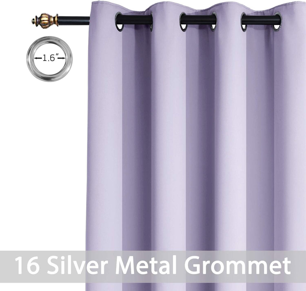 Yakamok Extra Wide Blackout Curtain for Sliding Glass Door, Grommet Thermal Insulated Room Divider Curtain 100W x 84L inch, Room…