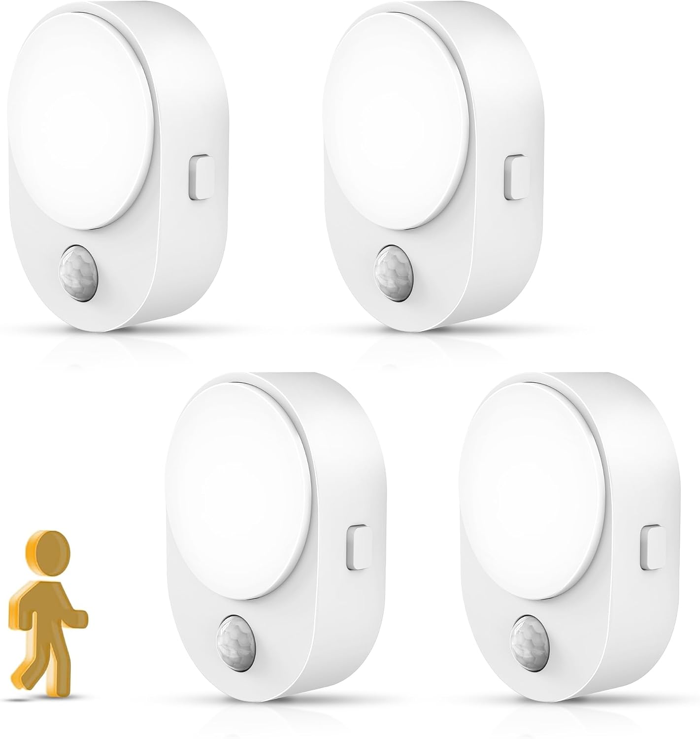 L LOHAS LED Plug in Night Light with Motion Sensor and Dusk to Dawn Sensor,[4-Pack] Night Lights Plug into Wall,5000K Daylight…