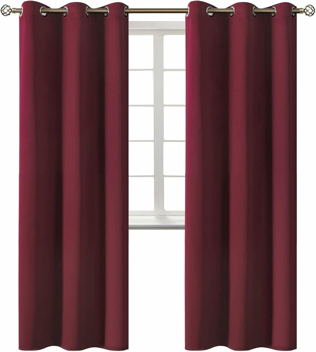 BGment Blackout Curtains - Grommet Thermal Insulated Room Darkening Bedroom and Living Room Curtains, Set of 2 Curtain Panels (42 x 84 Inch…