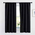 Nicetown Complete 100% Blackout Curtains, Thermal Insulated & Energy Efficiency Window Draperies with Black Liner, Noise Reducing Drapes, K…