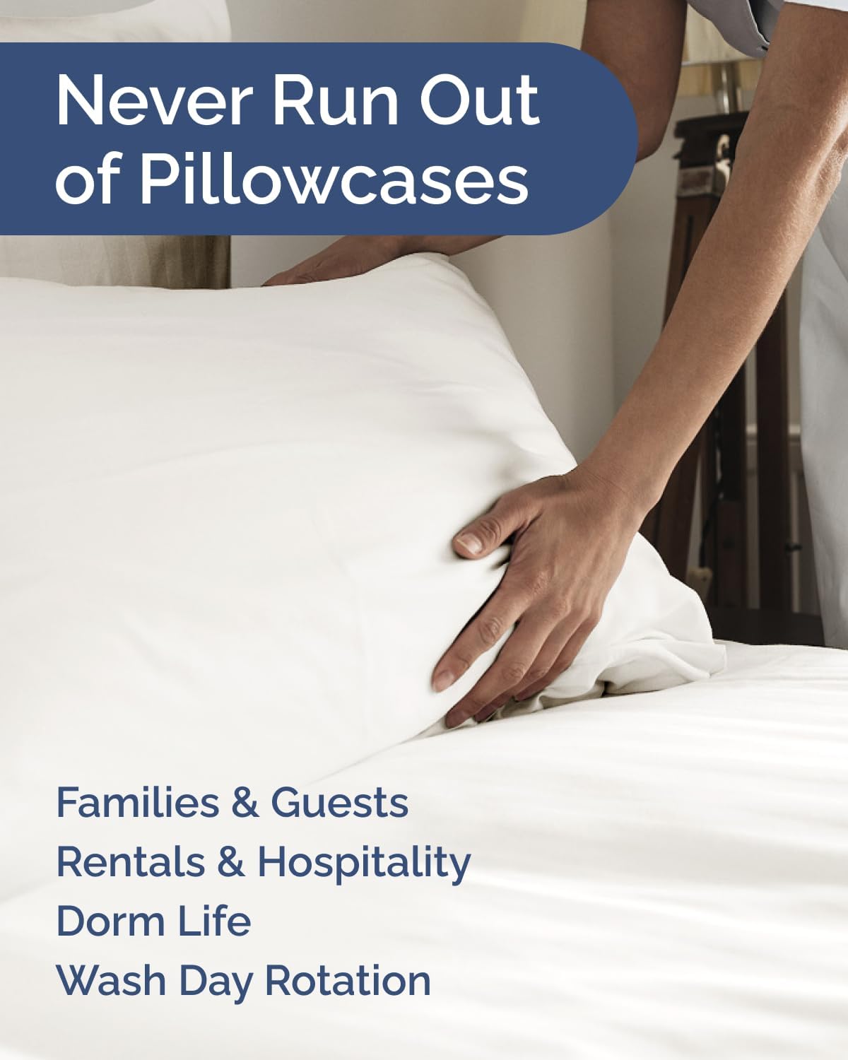 King Standard Pillow Cases Set of 6 - Ultra Soft Hotel Quality Pillowcase Covers - Comfy & Wrinkle Free - Shrink & Fade Resistant…