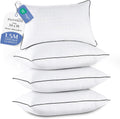 Jollyvogue King Size Pillows Set of 4, Collection Bed Pillows for Sleeping, Hotel Quality Pillows for Side, Back and Stomach Sleepers, Soft…
