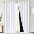 Nicetown 100% Blackout Window Curtain Panels, Cold and Full Light Blocking Drapes with Black Liner for Nursery, 84 inches Drop Thermal Insu…
