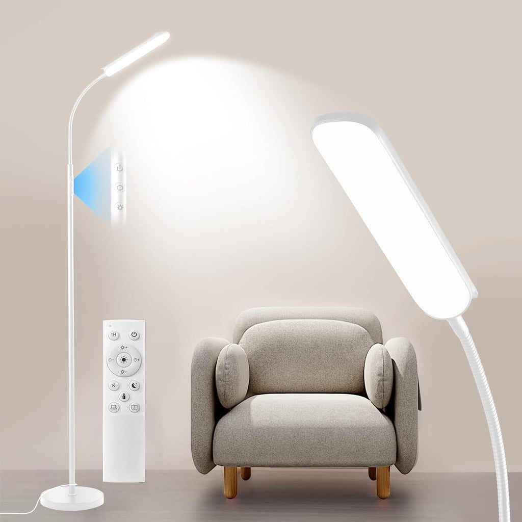 Yikuneng Dimmable LED Floor Lamp, Super Bright Reading Lamps Floor Standing Lamp with Remote & Touch Control, Stepless Dimming &…