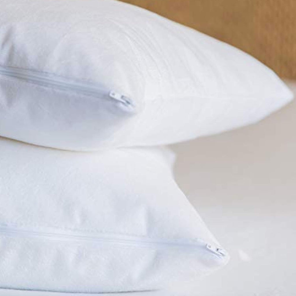 LittleSleepyHead Little Sleepy Head Toddler Waterproof Pillow Protector (1-Pack), Zippered Pillowcase Covers 13x18 and 14x19 Soft Terry Cot…