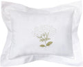 Jacaranda Living Embroidered Boudoir Decorative Throw Pillow Covers, 100% Cotton for Couch, Bedroom, Home & Lumbar Support, Floral Design…