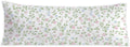 Pink and Green Blue Grandmillennial Floral 20x54 Body Pillow Cover, Cottagecore Home Decor, Pastel Pink Grand Millenial Flower Decorative…