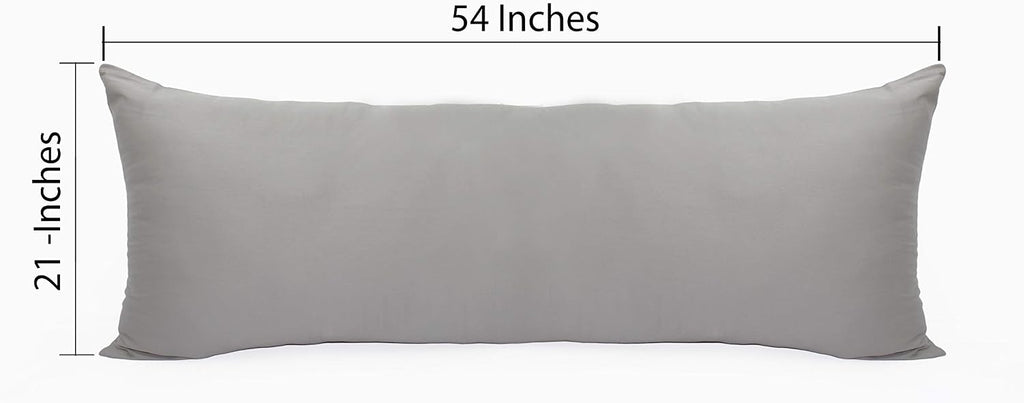 Cottoncraft COTTON CRAFT Set of 2 Pillow Protectors - 220 Thread Count Pure Combed Cotton Sateen Weave Body Pillow Cover with Zipper - 21 x…