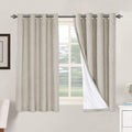 H.VERSAILTEX 100% Blackout Curtains for Bedroom Thermal Insulated Linen Textured Curtains Heat and Full Light Blocking Drapes Living Room…