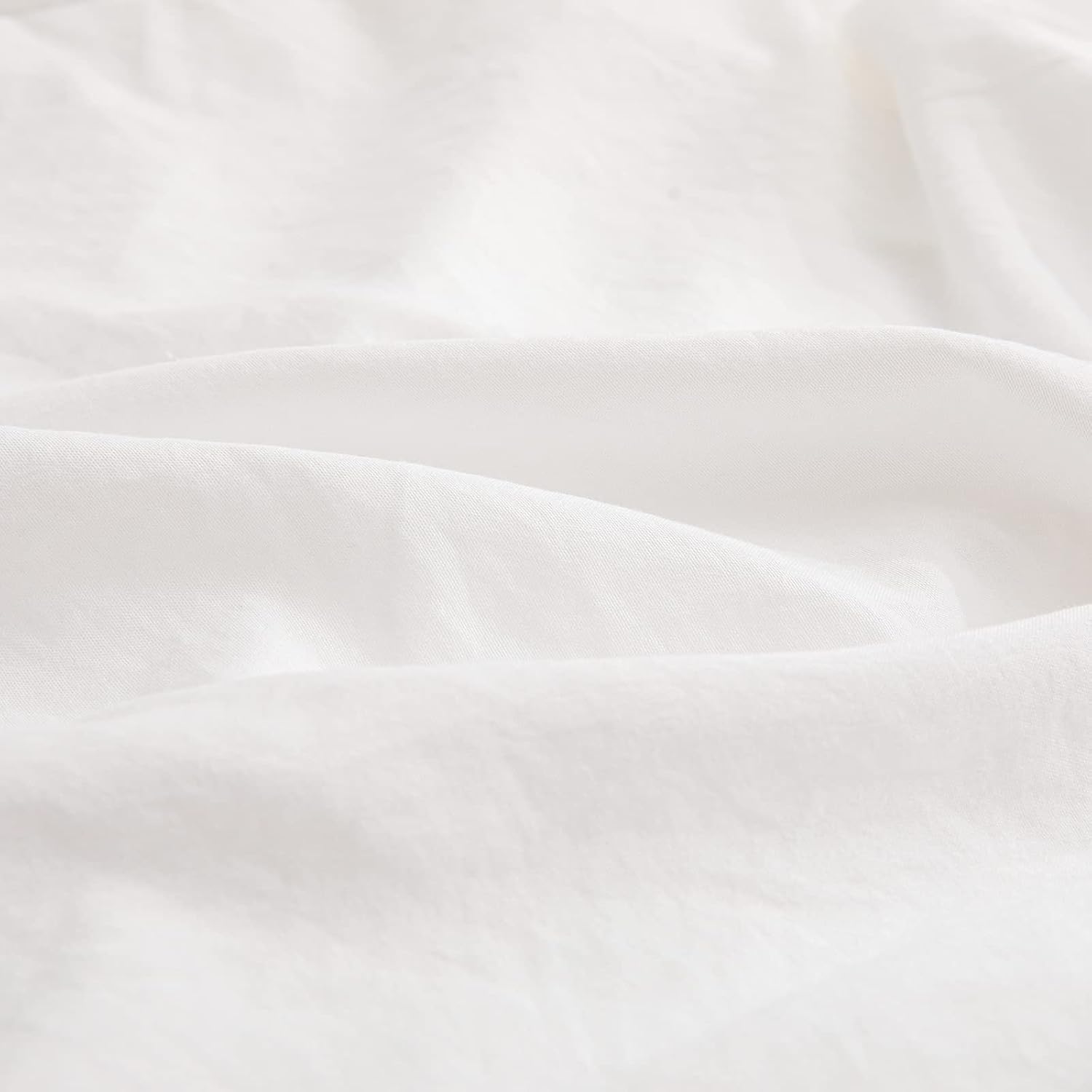 Merryword White Pillowcases, King Pillowcases Set of 2, Offwhite Ruffle Pillow Shams, Cute Pillow Covers 2 Pack (King (20''x36''), White) 2…