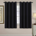 H.VERSAILTEX 100% Blackout Bedroom Curtains Drapes 63 Inch Length Thermal Insulated Window Curtain Panels Energy Efficient Grom…