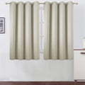 Lemomo Blackout Curtains 66 x 54 Inch Long Light Beige Curtains Set of 2 Panels Room Darkening Curtains for Bedroom and Living Room 54 Inch…