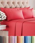 Full 6 Piece Sheet Set - Comfy, Breathable & Cooling - Soft Hotel Luxury Bedding for Women, Men, Kids, Teens & Children - 1 Flat & 1…
