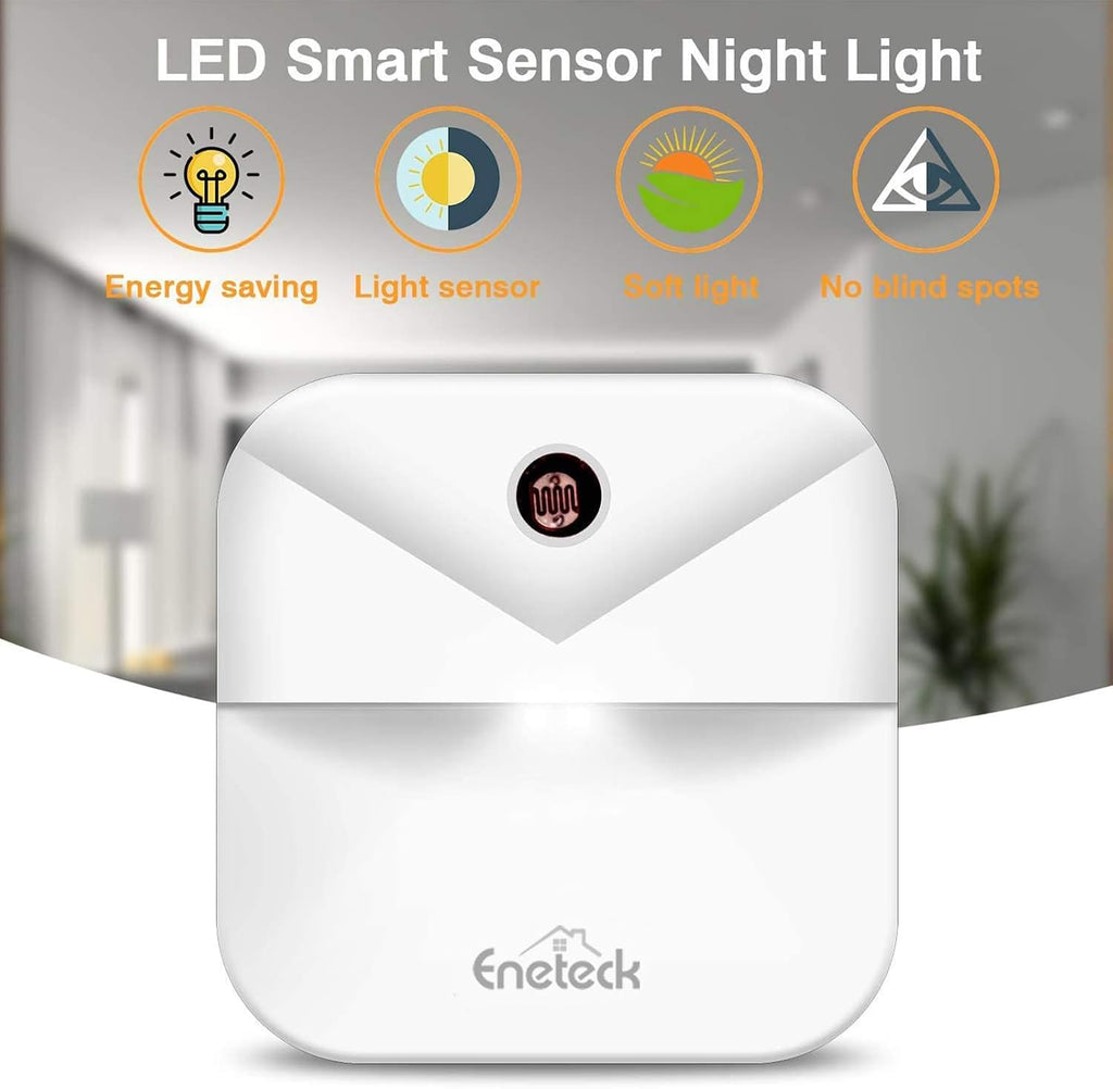 LED Night Lights Plug into Wall, Soft Night Light with Dust to Dawn Sensor, Nightlight for Travel, Kitchen, Adults…