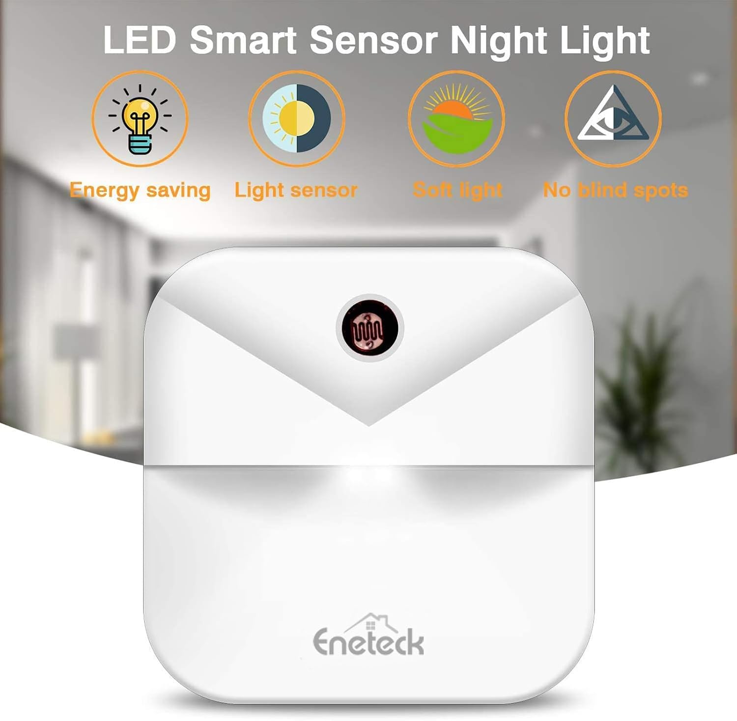 LED Night Lights Plug into Wall, Soft Night Light with Dust to Dawn Sensor, Nightlight for Travel, Kitchen, Adults…