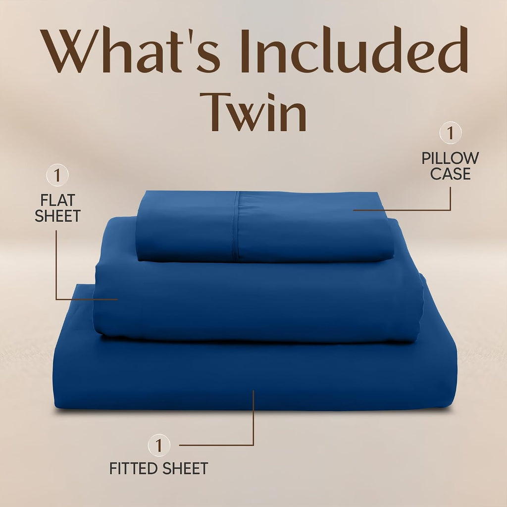 Utopiabedding Utopia Bedding Twin Sheet Set – 3 Piece Bed Sheets for Twin Size Bed, Soft and Breathable Microfiber, Includes 1 Fitted Sheet…