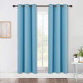 NICETOWN Window Treatment Blackout Curtain Panels, Home Décor Thermal Insulated Solid Grommet Blackout Draperies/Drapes for Bedroom (Teal…
