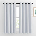 Nicetown Greyish White Room Darkening Curtain Panels - Window Treatment Thermal Insulated Grommet Room Darkening Curtains/Drapes for Bedroo…