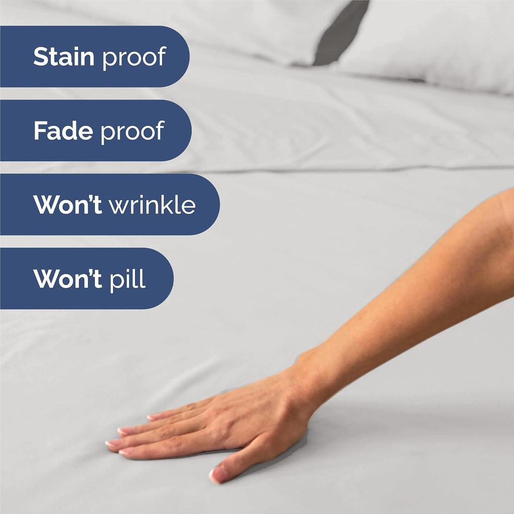 Split King Size 5 Piece Sheet Set - Comfy Breathable & Cooling Sheets - Hotel Luxury Bed Sheets for Women & Men - Deep Pockets, Easy-Fit…
