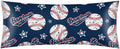 Sports Baseball Body Pillow Covers Decorative Soft Bedding Satin Pillowcase with Zipper Closure Cooling Breathable Long Pillow Case-21"x 54"