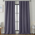 Simplebrand Ava Blackout Curtains for Patio 108 Inches Long 2 Panels Set, Solid Thermal Insulated Room Darkening Rod Pocket Window Treatmen…