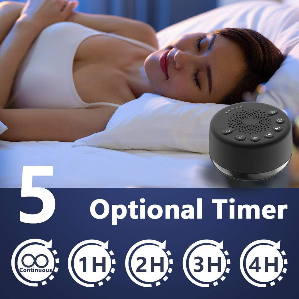 Easysleep Loudspeakers White Noise Machine with 25 Soothing Sounds and Night Lights with Memory Function 32 Levels of Volume and 5 Sleep…