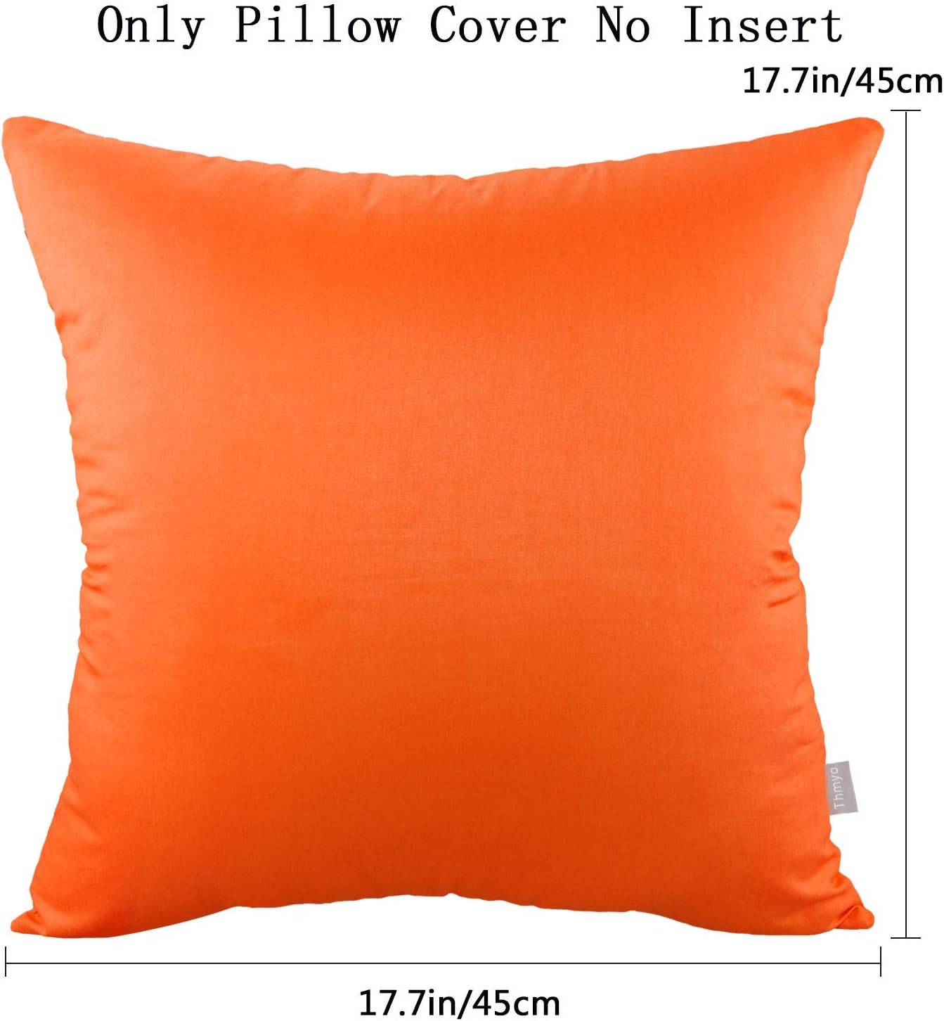 Thmyo 4-Pack 100% Cotton Comfortable Solid Decorative Throw Pillow Case Square Cushion Cover Pillowcase Sublimation Blank Pillow Covers Tha…