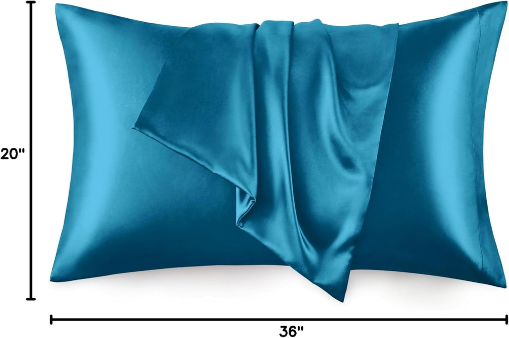 Lovescabin Love's cabin Satin Pillowcase Set of 2 King Size 20x36, Cooling Pillow Covers for Hair and Skin, Silky Smooth with Envelope Clos…