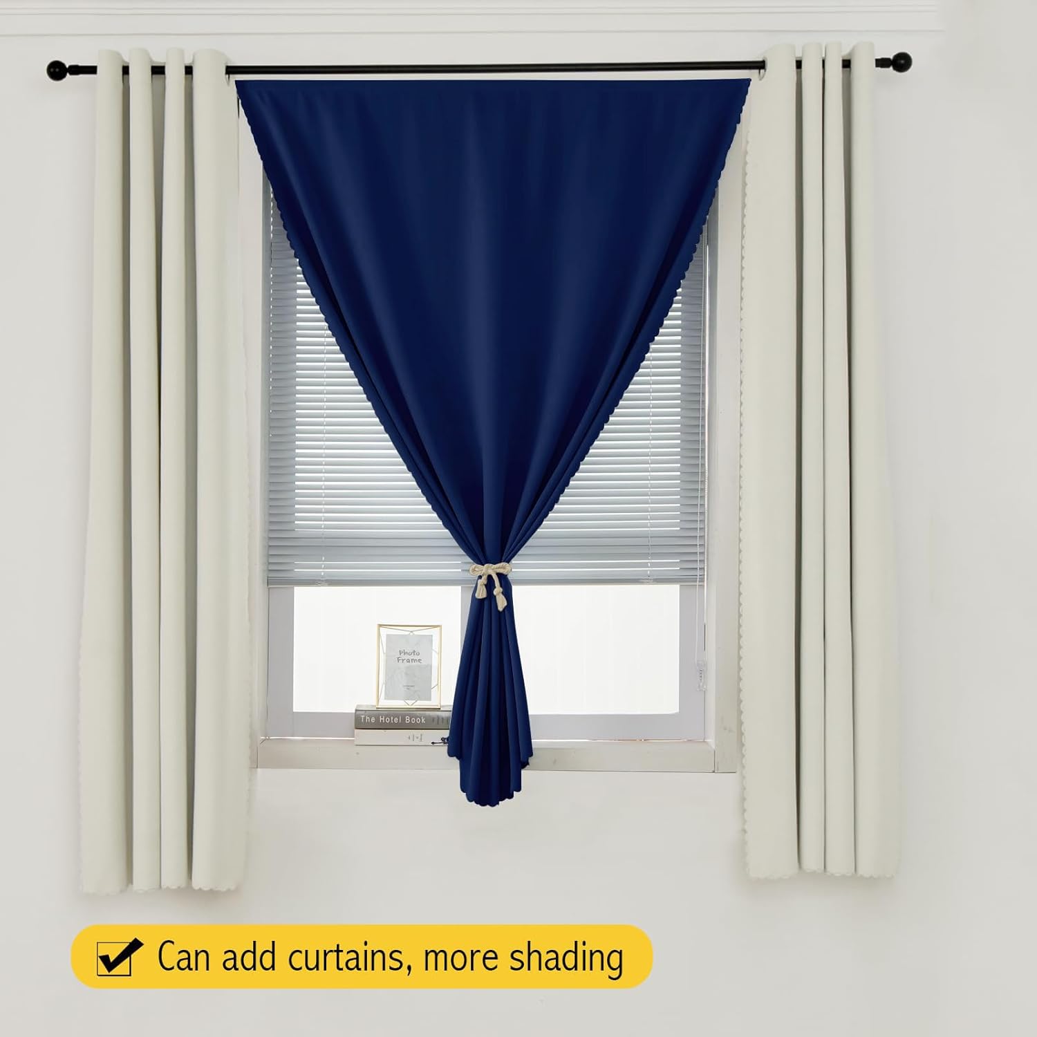 Self Adhesive Portable Blackout Curtains for Bedroom Easy to Install Window Thermal Lnsulated Kitchen Room Darkening Small Window…