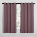 NICETOWN Bedroom Curtain Panels Blackout Draperies, Dry Rose, 1 Pair, 55 by 68-inch, Thermal Insulated Solid Grommet Blackout…