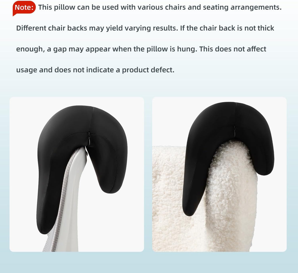 SheRest Office Chair Neck Pillow, Memory Foam Ergonomic Nap Pillow Office Chair Headrest Accessory, Neck Support Pillow Ideal for Office…
