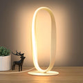 NUÜRLightning NUÜR Circle LED Table Lamp, 3 Color Temperatures Bedside Lamp for Living Room, Stepless Dimmable Bedside Table Lamp