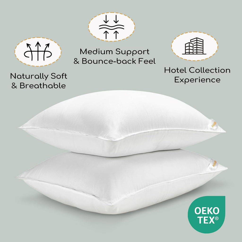 Harborest King Size Bed Pillows Set of 2 - Luxury Hotel Collection Down Alternative Pillows for Sleeping, 20 x 36 Inches 36 Inches